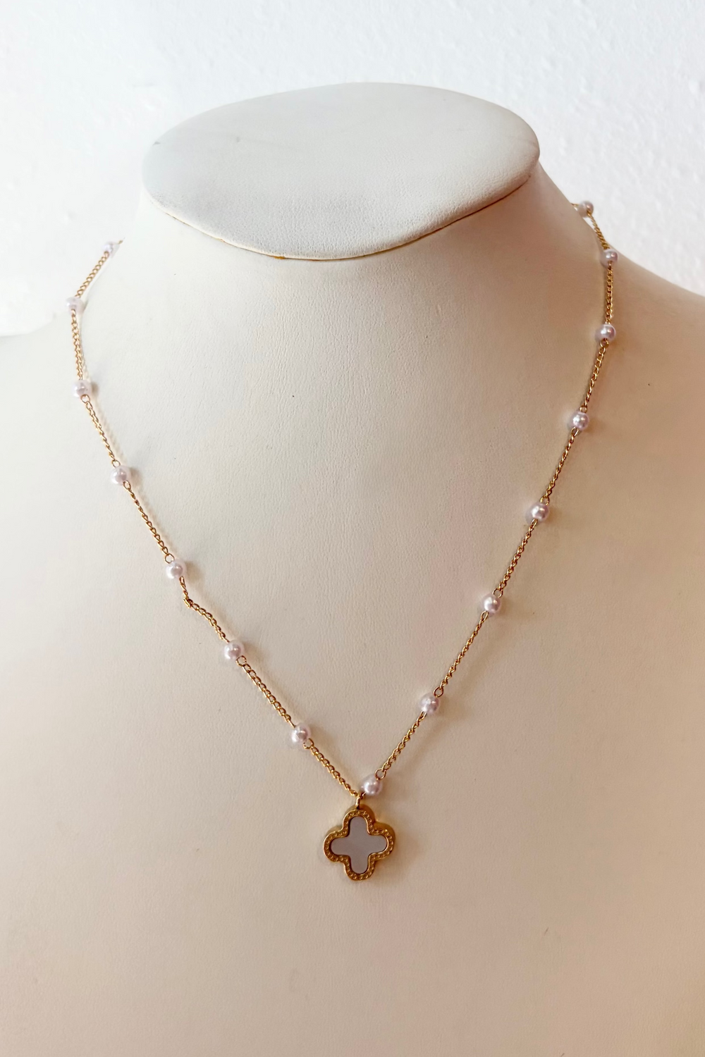 Dual Sided Clover Necklace, adeline boutique, dallas boutique, boutique