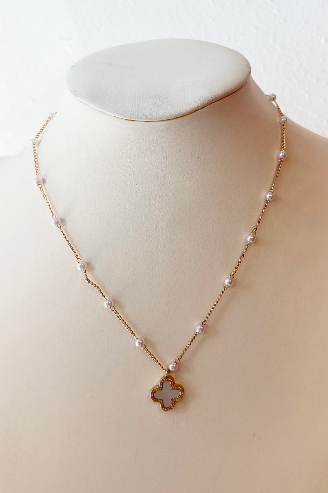 Dual Sided Clover Necklace, adeline boutique, dallas boutique, boutique
