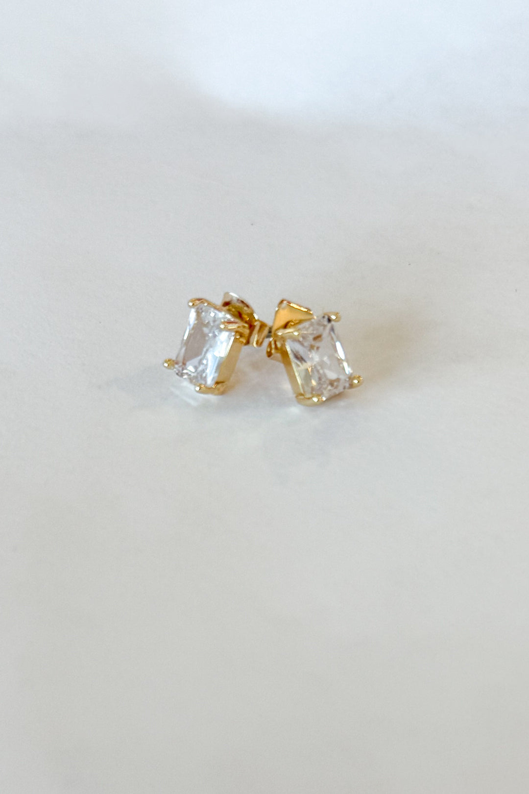 Emerald Shape Stud Earrings, earring, earrings, dallas boutique, boutique, adeline boutique
