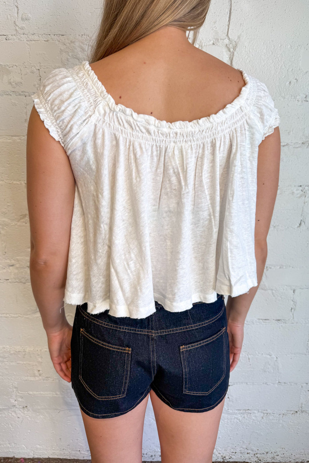 Emerly Denim Skort, Mini Skirt, Bottoms, Adeline Boutique, Dallas Boutique, 