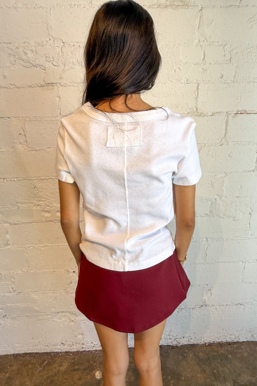 white tee, plain white T-shirt, basic tee