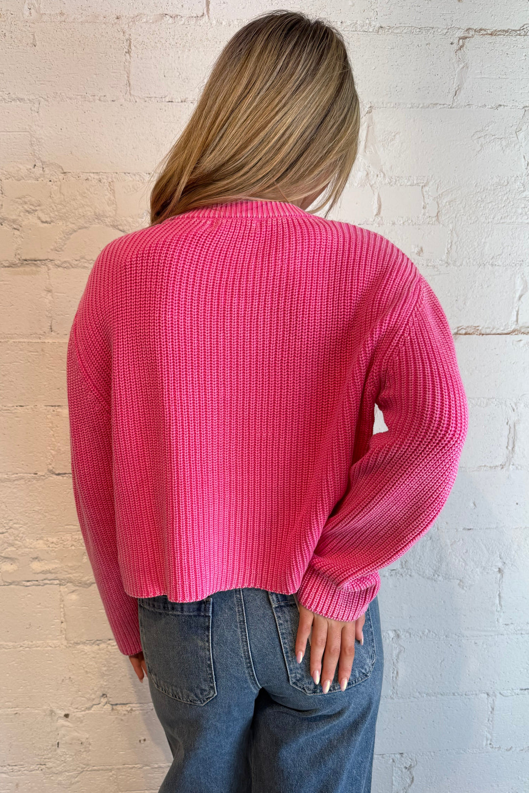 Pink sweater cardigan, pink cardigan