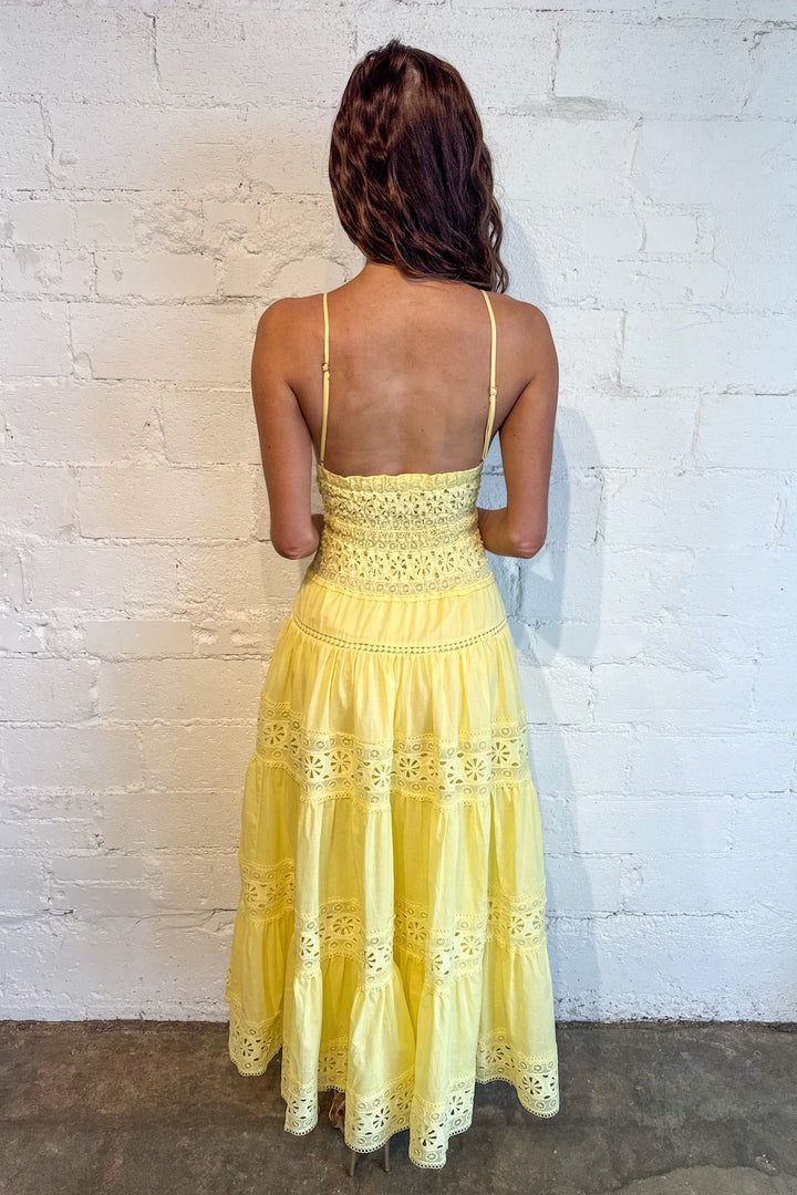 Floral Lace Solid Midi Dress, Maxi Dress, Women's Dresses, Spring and Summer Styles, Adeline Boutique, Dallas Boutique, Yellow Maxi Dress, White Dress