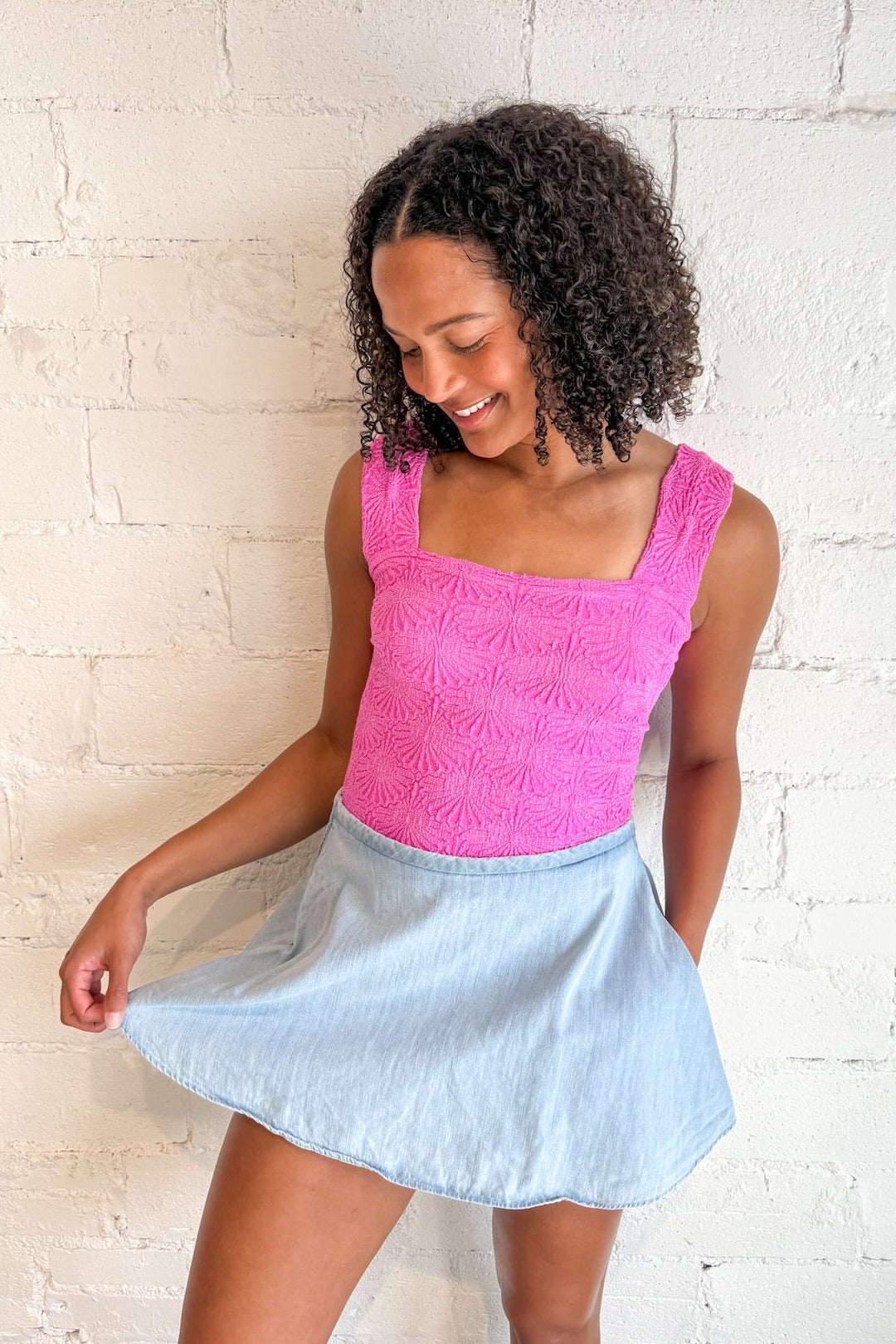 Free People Dream Pop Love Letter Cami, Free People Tank Top, Tank Tops, Basic Tops, Adeline Boutique, Dallas Boutique, Women's Tops, Spring and Summer Tops, Free People, Valentines Tops