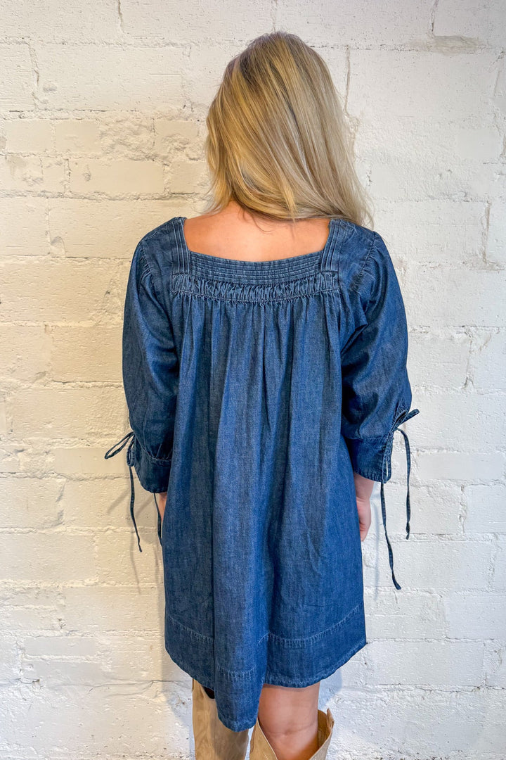 Free People Sonora Denim Mini, Denim Dress, Dresses, Denim, Thanksgiving Styles, Country Concert Outfit, Adeline Boutique, Dallas Boutique, Women's Dresses