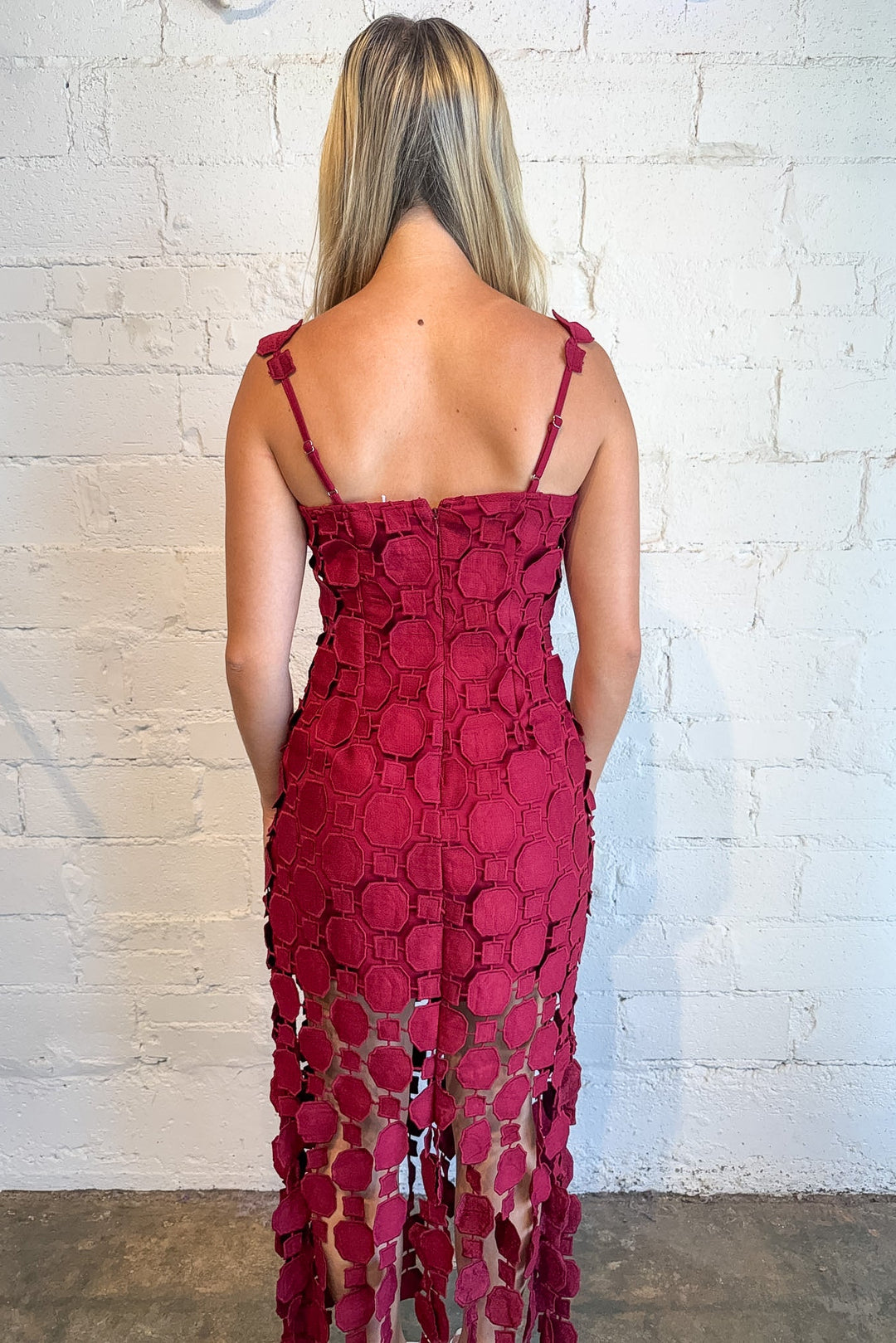 midi dress with fringe fun,