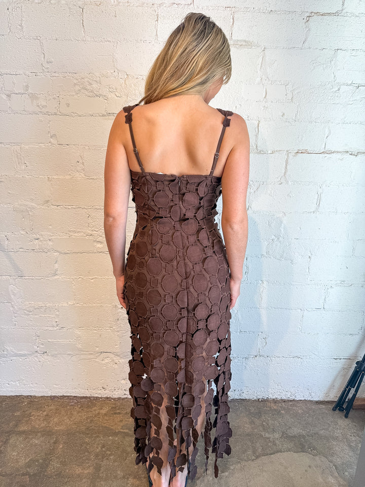 midi dress with fringe fun