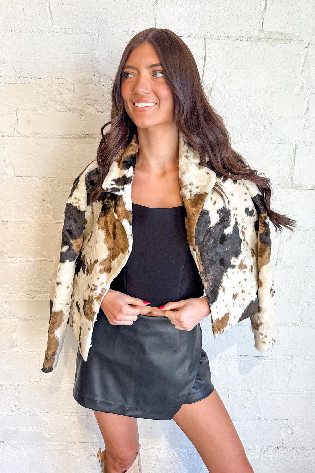 Frost & Found Jacket, Jacket, Cow Print Jacket, Winter Jackets, Coats, Adeline Boutique, Dallas Boutique