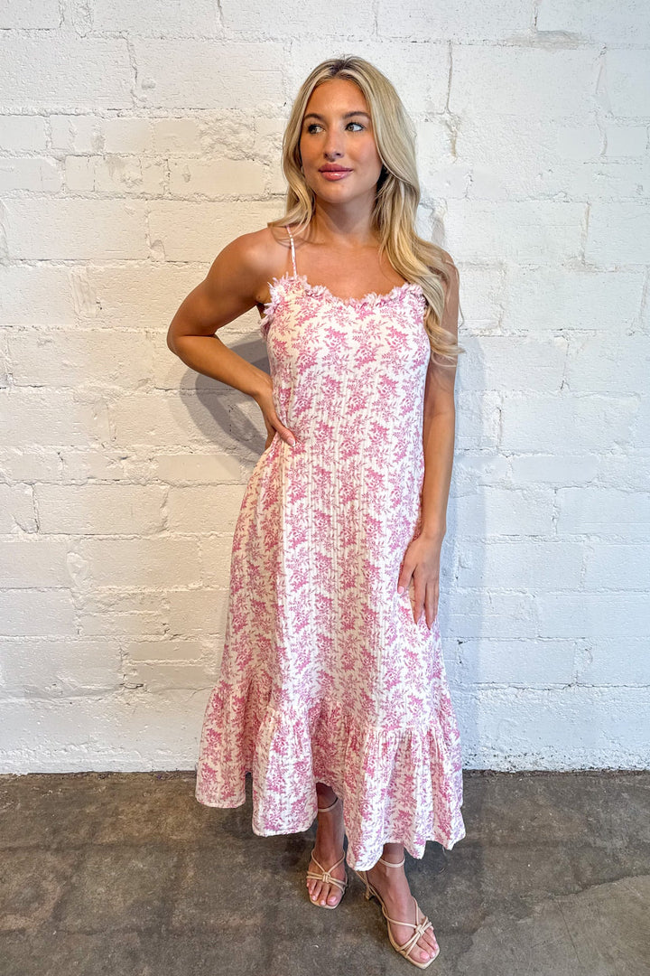 Garden Pink Maxi Dress, Maxi Dress, Spring and summer Styles, Vacation Dresses, Adeline Boutique, Dallas Boutique