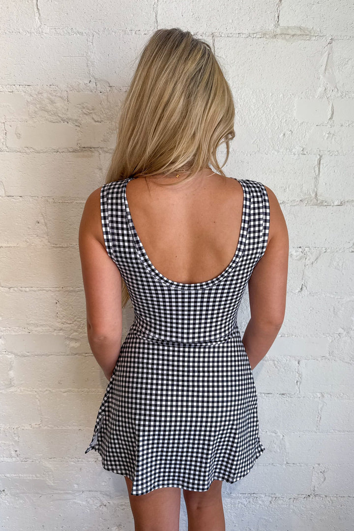 Gingham Print Wrap Tie Front Dress, Gingham Print, Gingham Dress, Tennis Dress, Thanksgiving Styles, Dresses, Adeline Boutique, Dallas Boutique, Women's Boutique