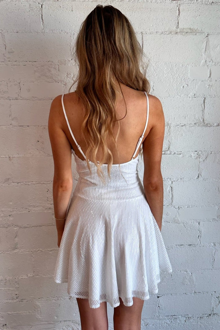 Glimmer Girl Dress, White Glimmer Girl Dress, White Dress, Dress, Womens boutique, boutique