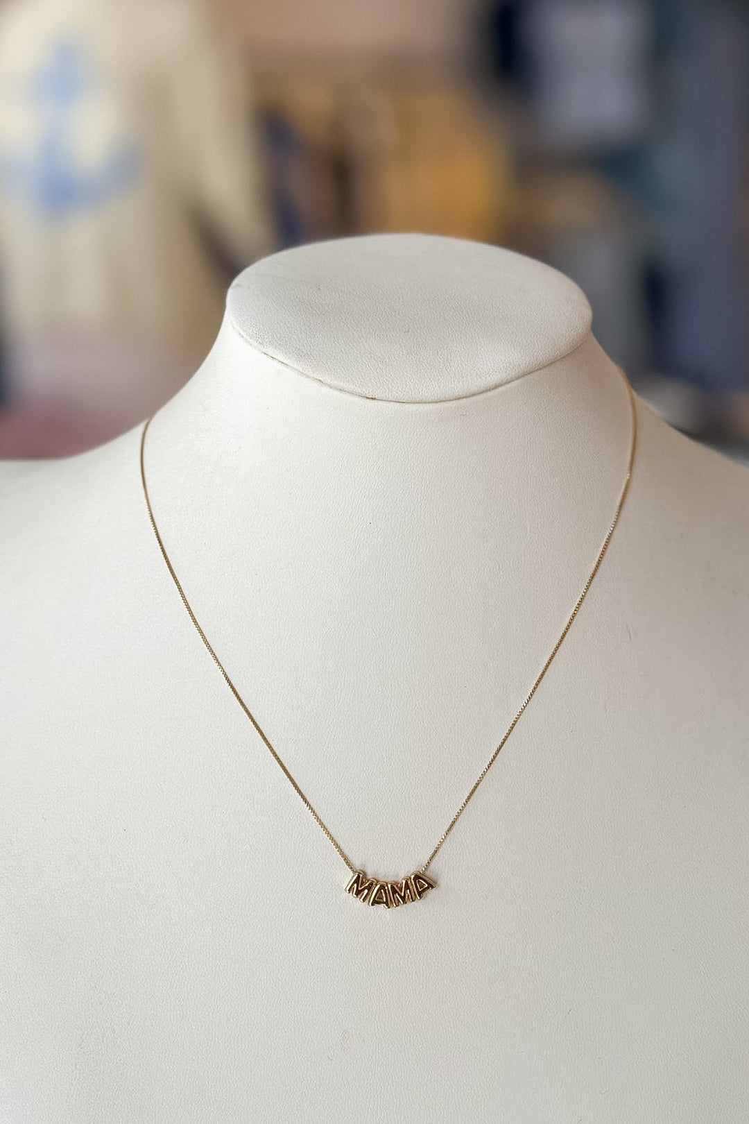Gold Mama Necklace, Mother's Day Jewelry, Mother's Day Gifts, Gift Ideas, Accessories, Necklace, Adeline Boutique, Dallas Boutique