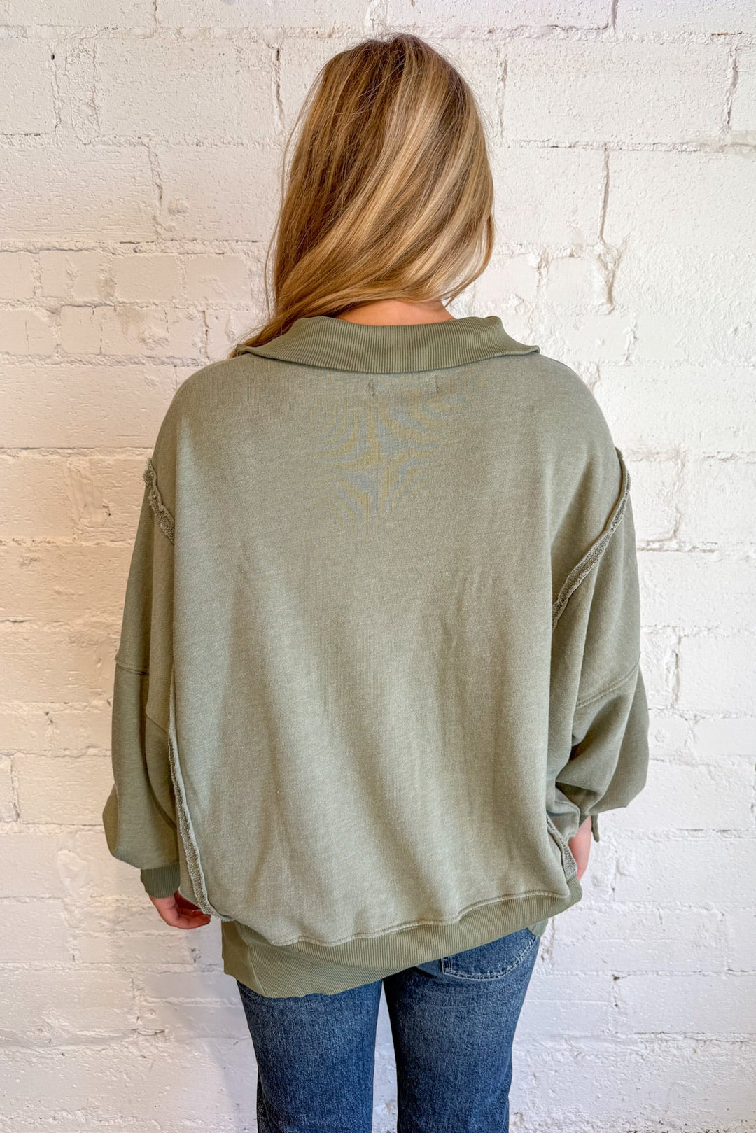 Free People Camden Henley, Free People, Pullover Sweater, Adeline Boutique, Boutique, Dallas Boutique