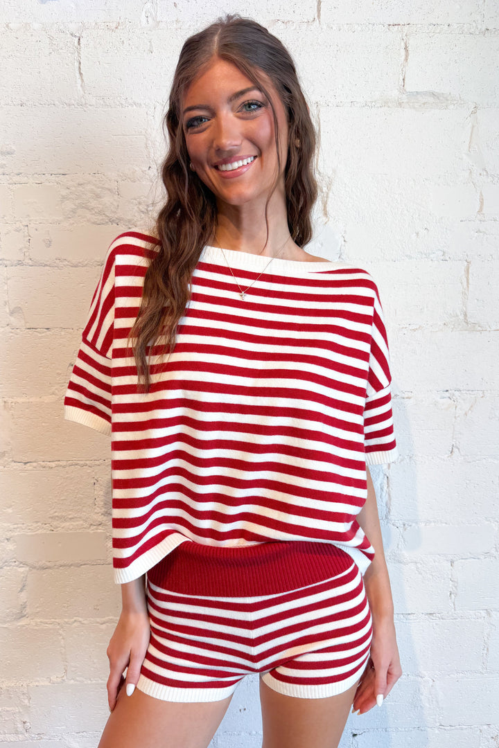 Haven Striped Knit Top, adeline boutique, dallas boutique, boutique