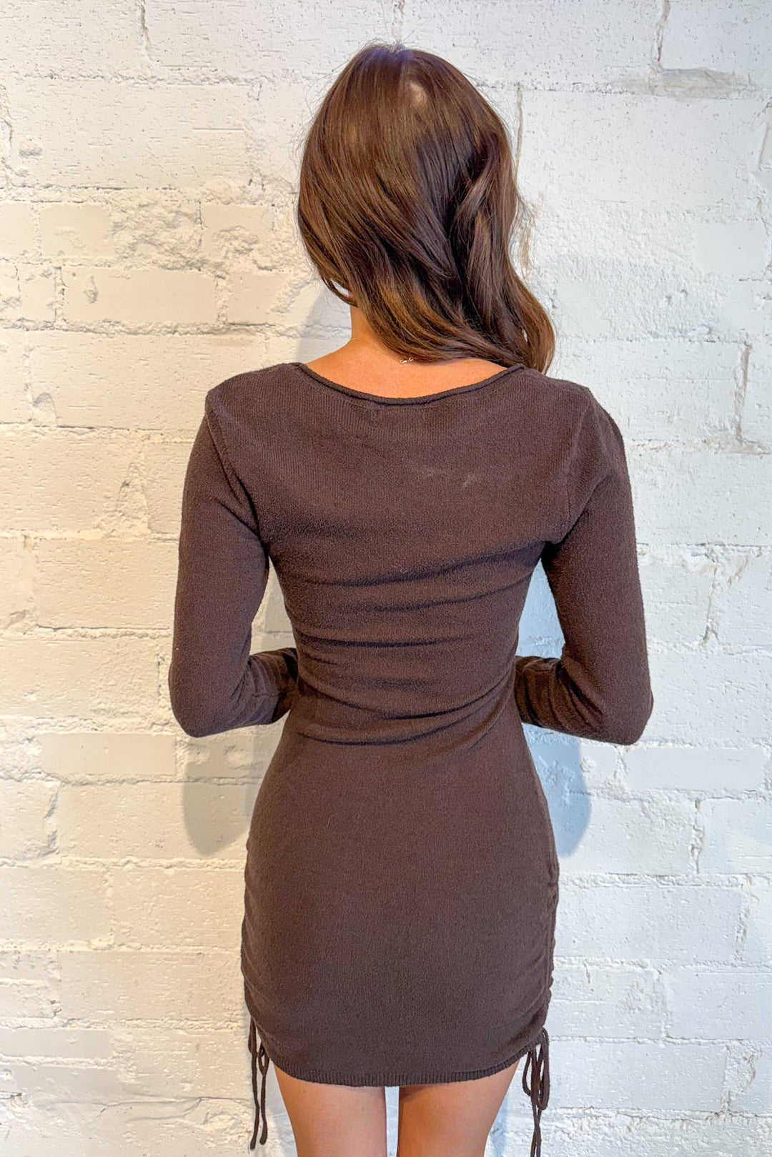 Hazelnut Harvest Dress, Long Sleeve Dress, Brown Mini Dress, Dresses, Women's Dresses, Adeline Boutique, Dallas Boutique, Boutique Dresses, Fall and Winter Dresses