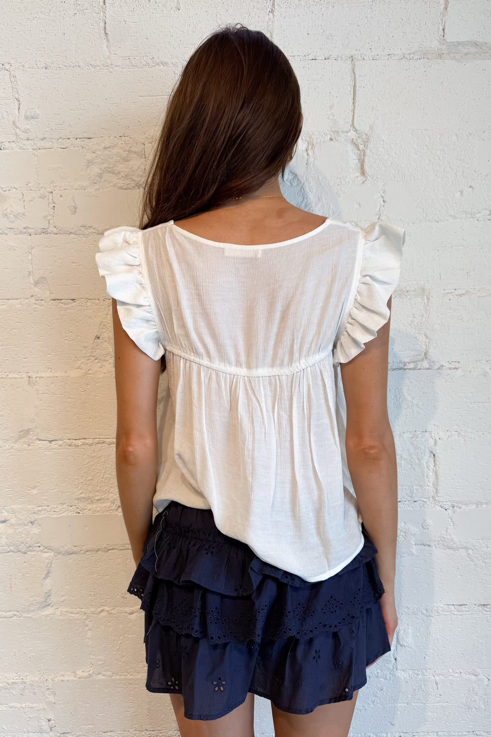 Heavenly Babydoll Top Back, adeline boutique, dallas boutique, boutique