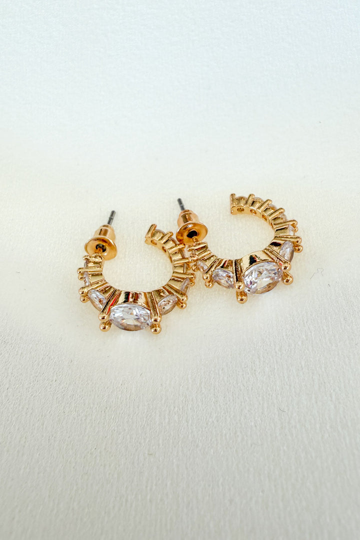 Holiday Shine Hoop, Hoop Earrings, Earrings, Adeline Boutique