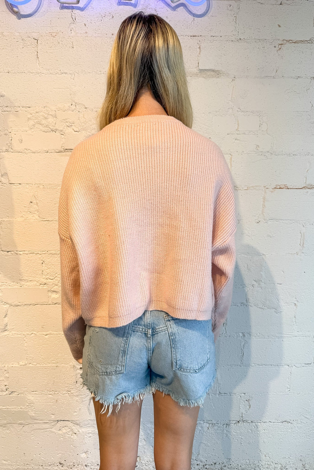 Holly Jolly Sweater, pink Sweater, Christmas Sweater