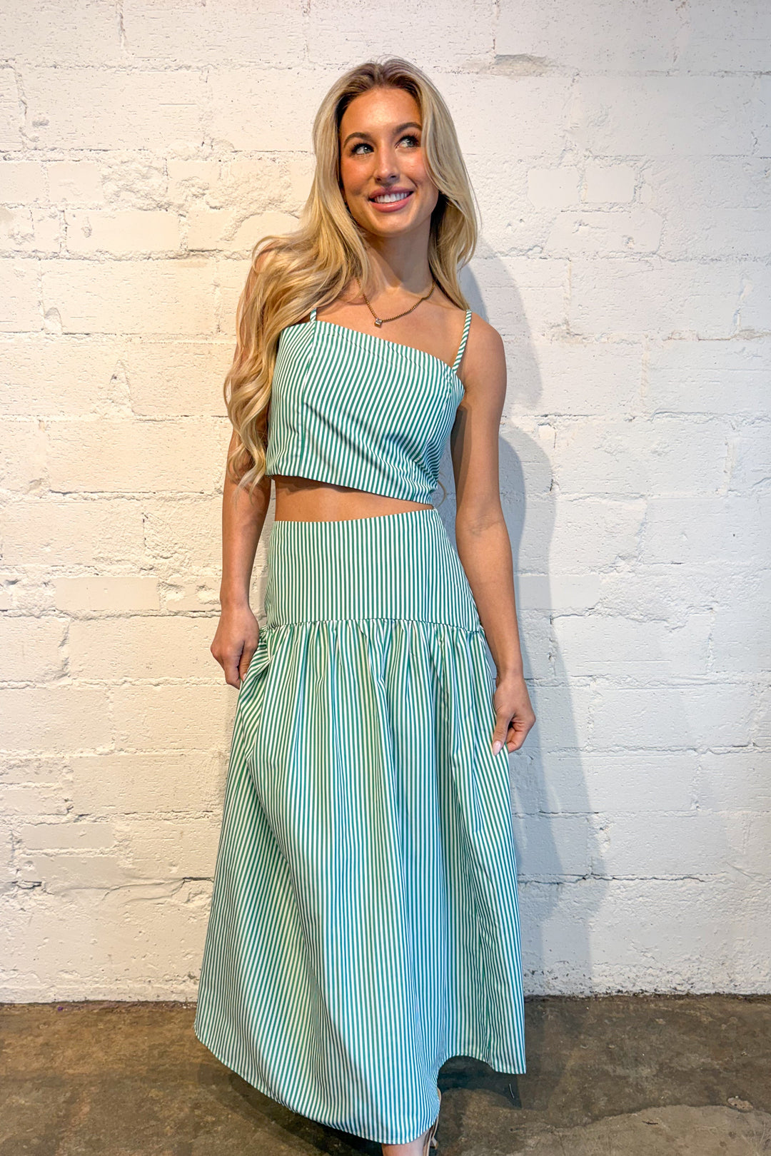 Sally Striped Maxi Skirt
