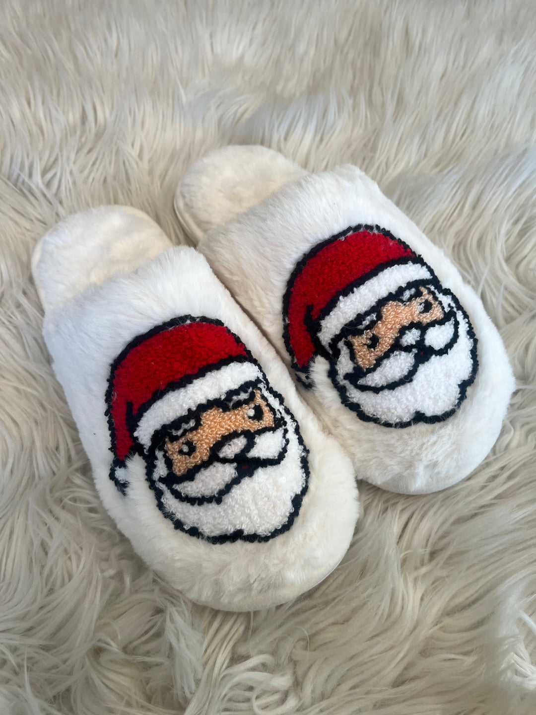 Santa Face Slipper, Shoes, Adeline, Adeline, dallas boutique, dallas texas, texas boutique, women's boutique dallas, adeline boutique, dallas boutique, trendy boutique, affordable boutique