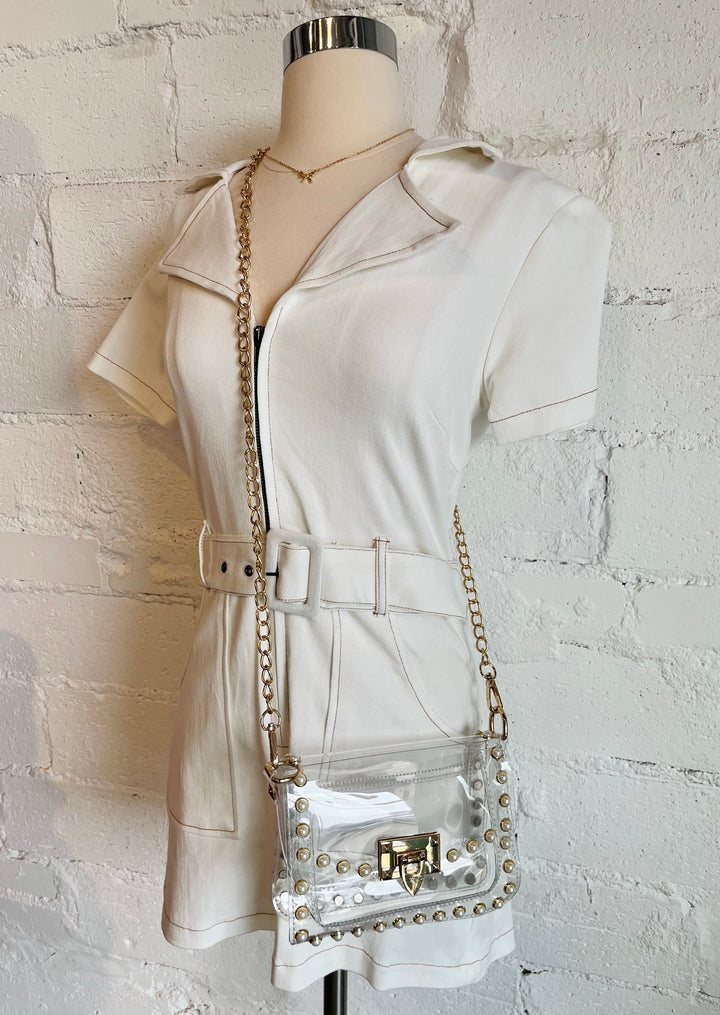 The Jackie Clear Purse, Purses, Adeline, Adeline, dallas boutique, dallas texas, texas boutique, women's boutique dallas, adeline boutique, dallas boutique, trendy boutique, affordable boutique