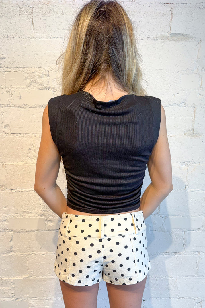 Free People Ana Printed Micro Shorts