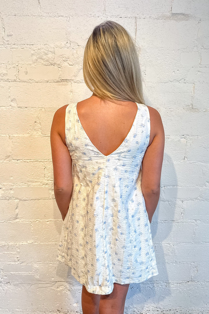 Into the Garden Mini Dress, White Floral Dress, Spring and Summer Dresses, Spring Dress, Adeline Boutique, Dallas Boutique, Boutique Dresses, Mini Dress 