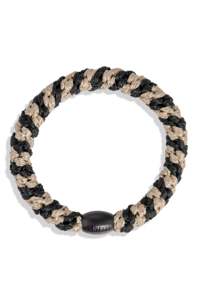 KKNEKKI Glitter Hair Tie Black, adeline boutique, dallas boutique, boutique
