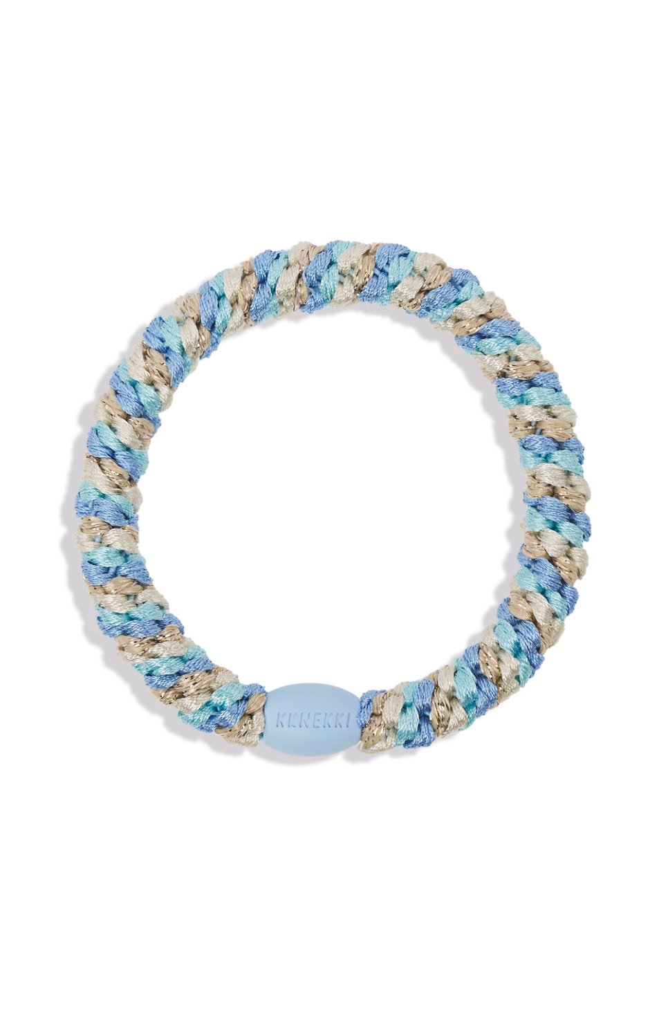 KKNEKKI Glitter Hair Tie Light Blue, adeline boutique, dallas boutique, boutique
