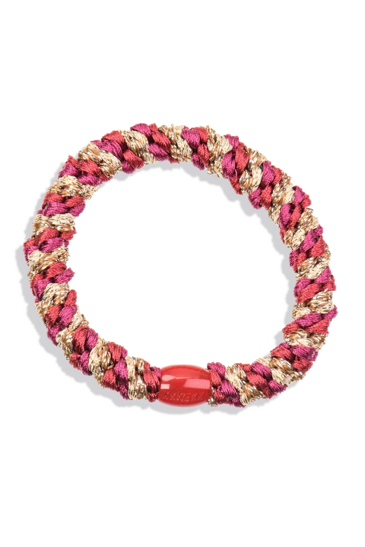 KKNEKKI Glitter Hair Tie Maroon, adeline boutique, dallas boutique, boutique