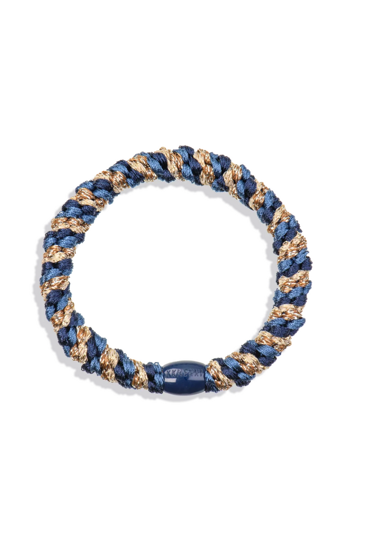 KKNEKKI Glitter Hair Tie Navy, adeline boutique, dallas boutique, boutique