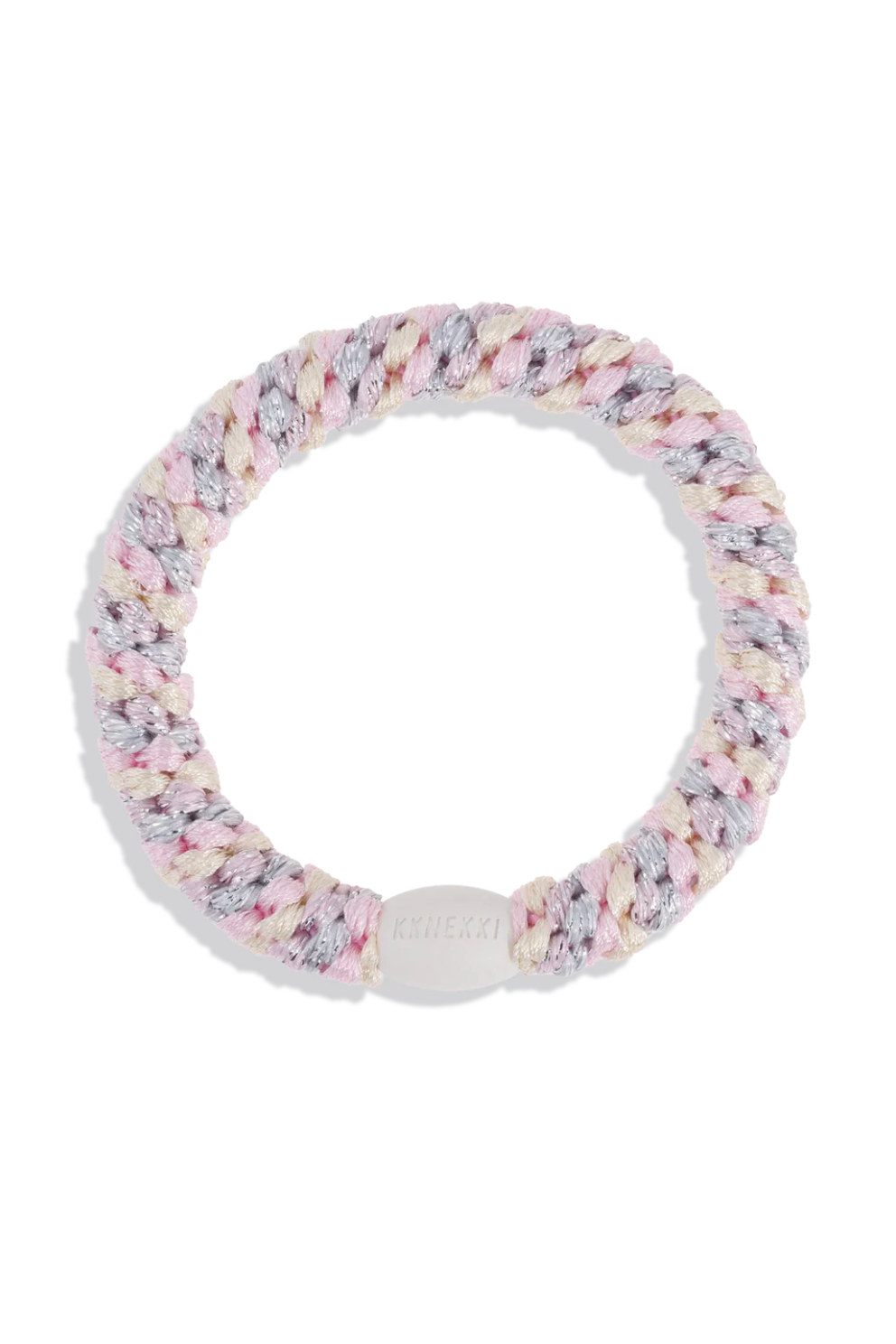 KKNEKKI Glitter Hair Tie Silver, adeline boutique, dallas boutique, boutique