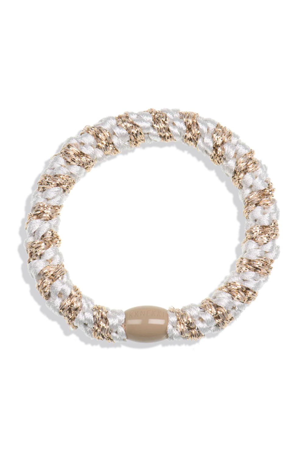 KKNEKKI Glitter Hair Tie White, adeline boutique, dallas boutique, boutique