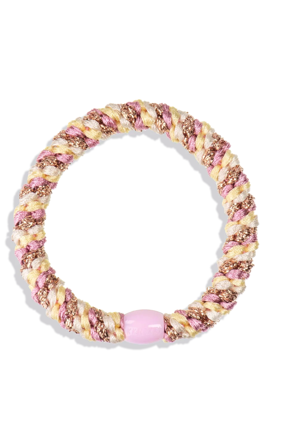 KKNEKKI Glitter Hair Tie Yellow, adeline boutique, dallas boutique, boutique