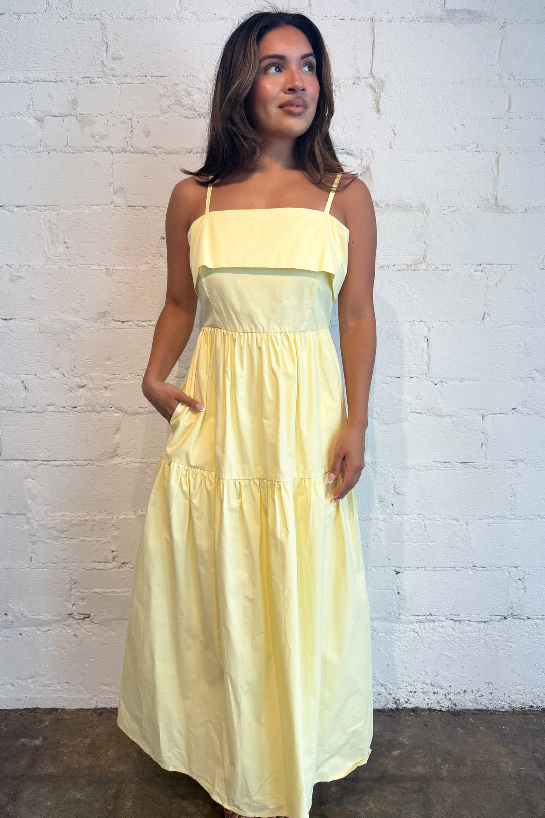 Lemon Drop Midi Dress, adeline boutique, dallas, boutique, boutique