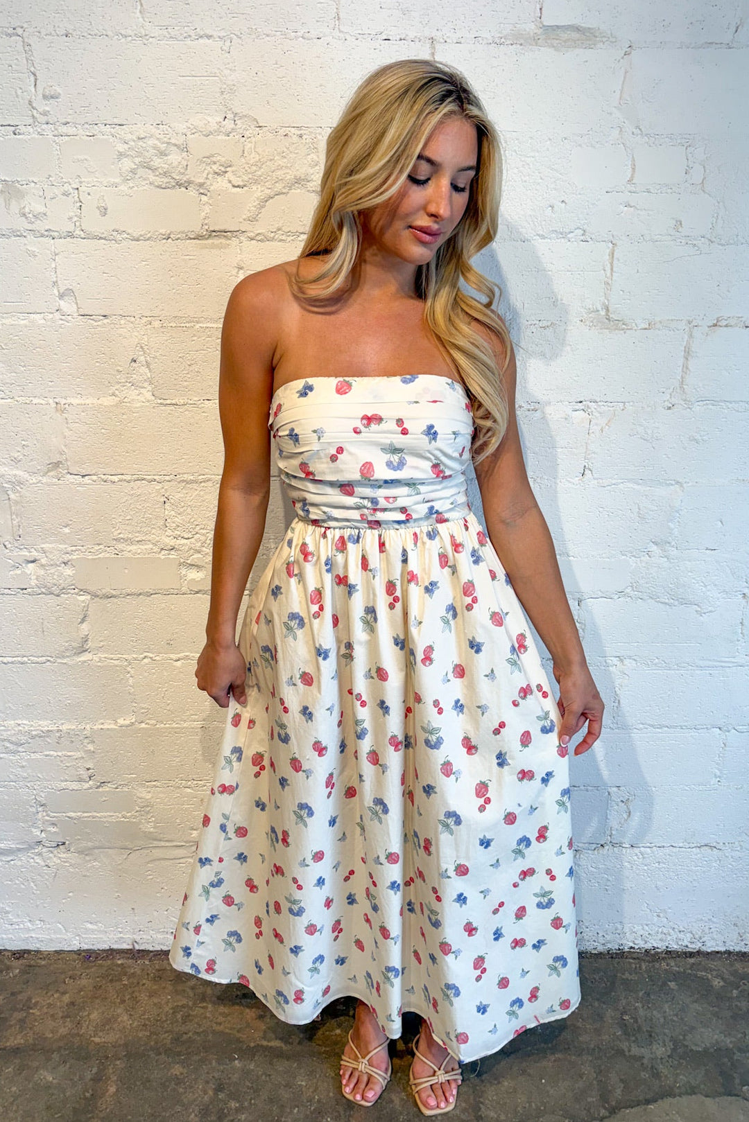 Lightweight Voile Print Maxi Dress, Maxi Dress, Women's Dresses, White Dress, Spring and Summer Styles, Adeline Boutique, Dallas Boutique