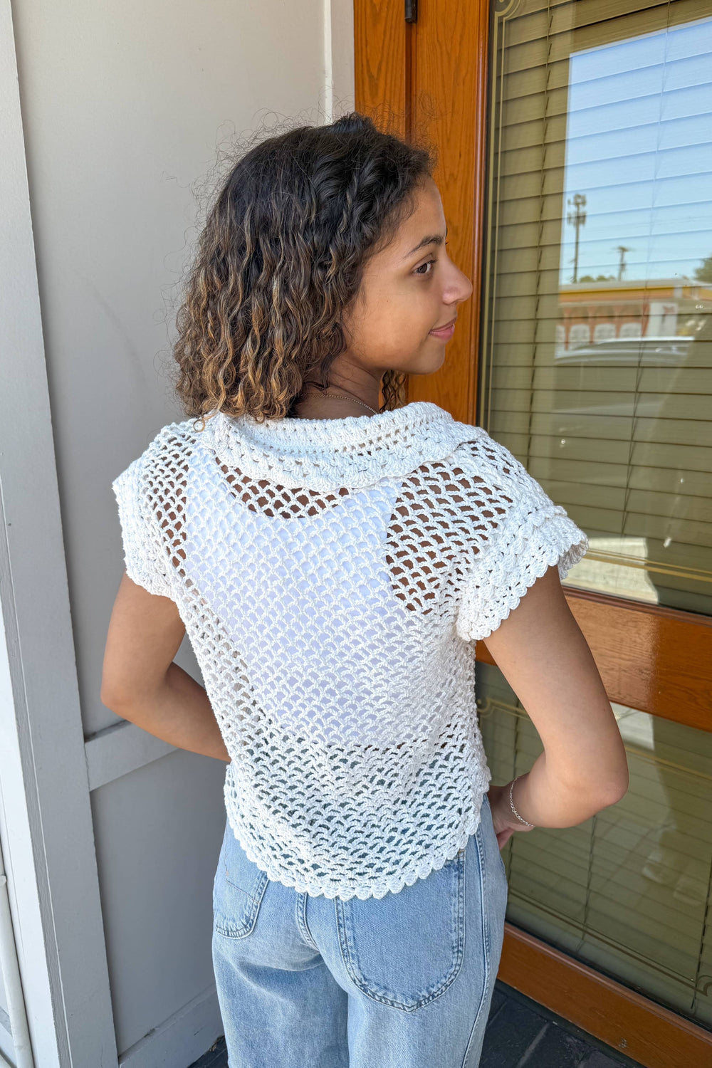 Lily Crochet Top, Top, Summer Tops, Crochet Top, Pullover Cardigan, Adeline boutique, Dallas Boutique, Boutiques 