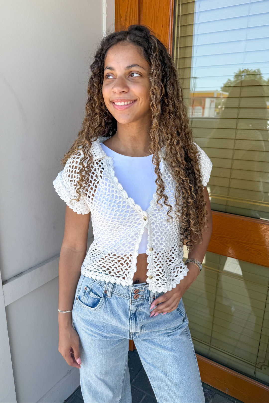 Lily Crochet Top, Top, Summer Tops, Crochet Top, Pullover Cardigan, Adeline boutique, Dallas Boutique, Boutiques 