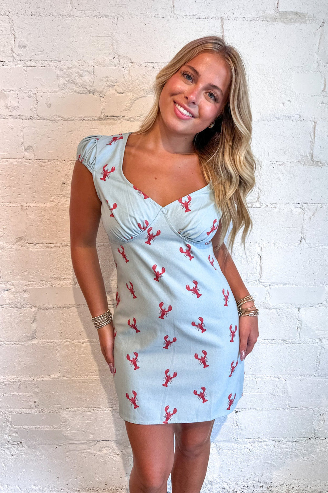 Lobster Mini Dress, Mini Dress, Adeline Boutique, Dallas Boutique, Boutique Dresses, Vacation Dress
