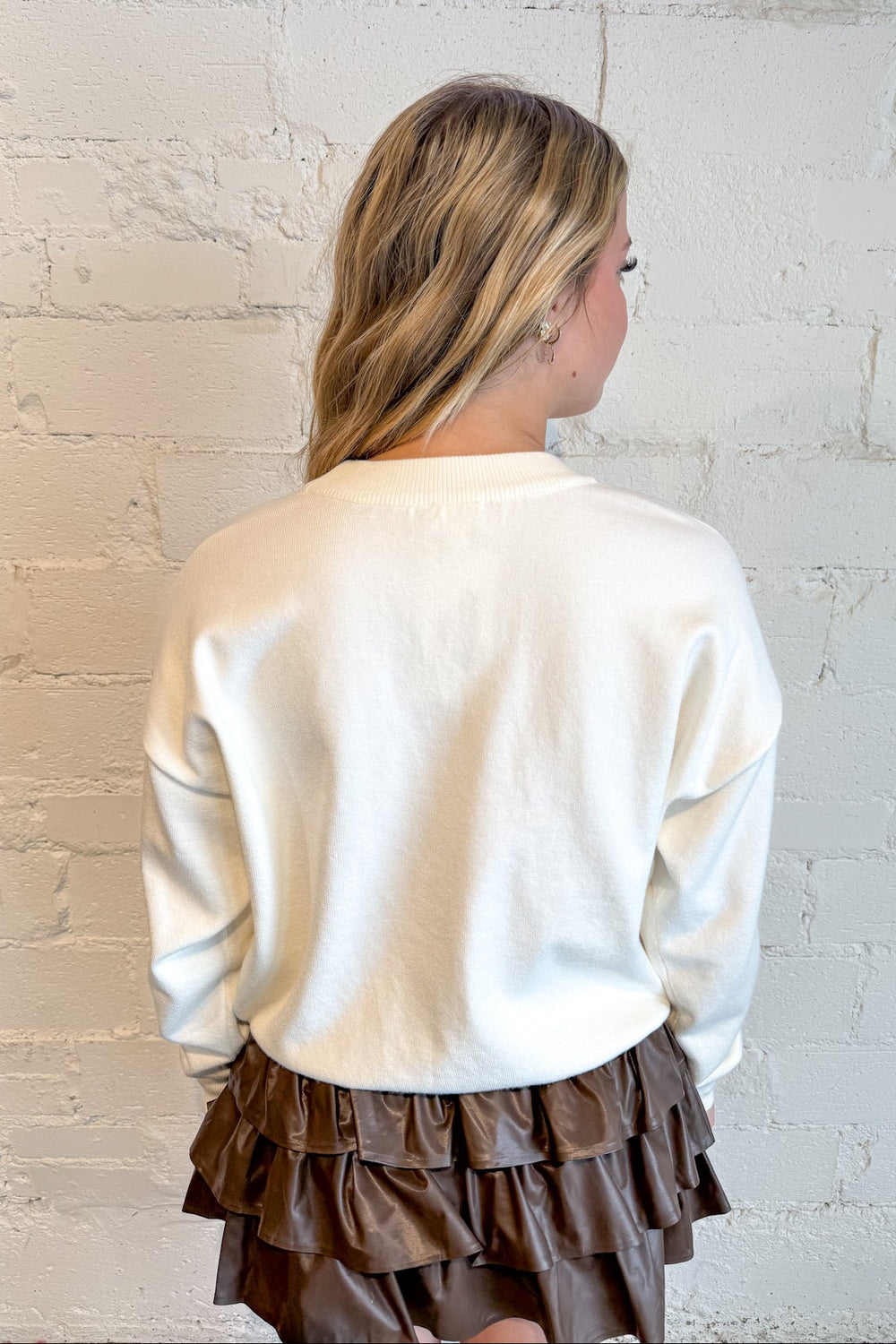 Long Sleeve Crew Neck Puppy Sweater, Sweater, Tops, Winter Styles, Graphic Sweater, Adeline Boutique, Dallas Boutique, Women's Boutique