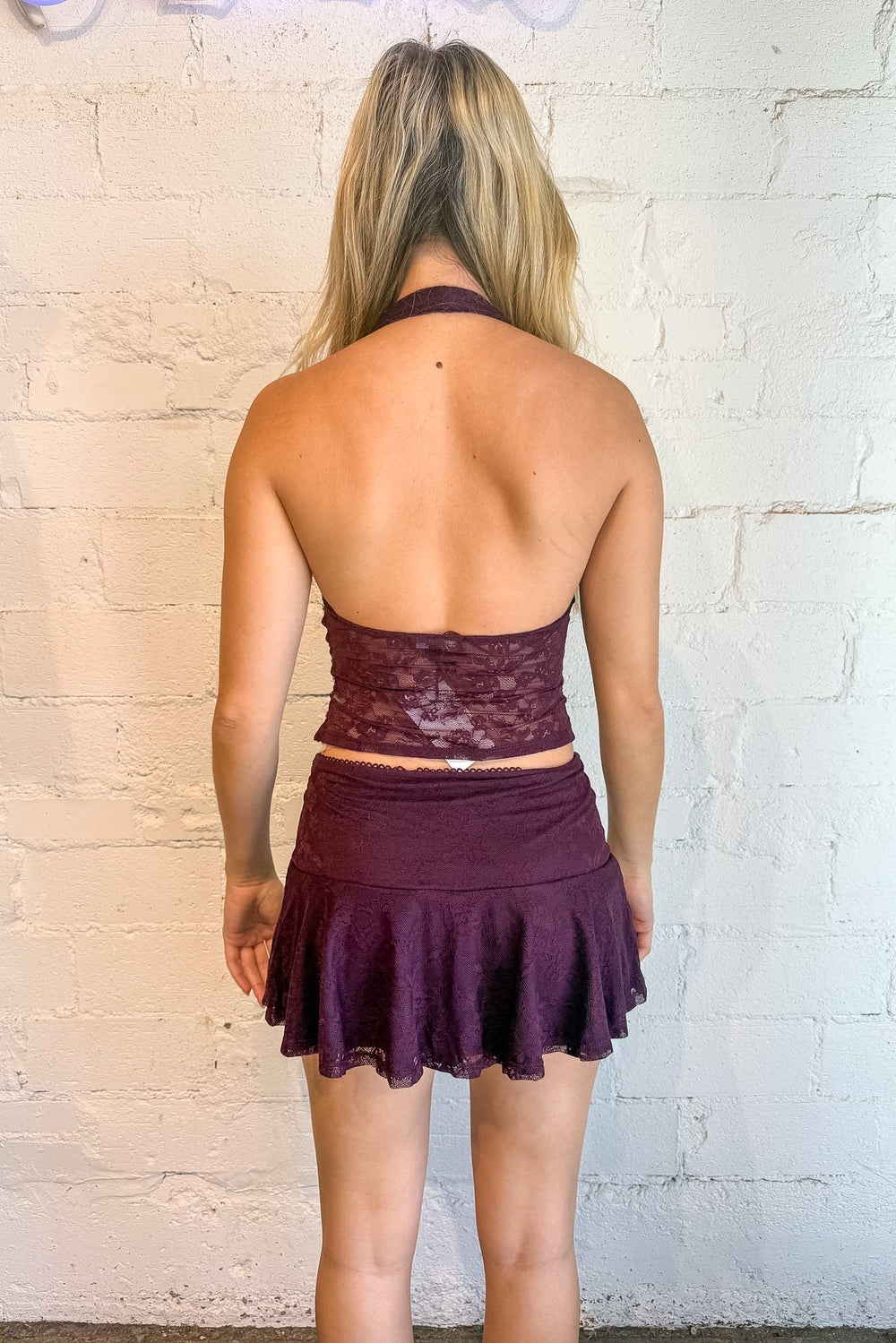 Love Spell Skirt, Purple lace skirt, purple mini skirt