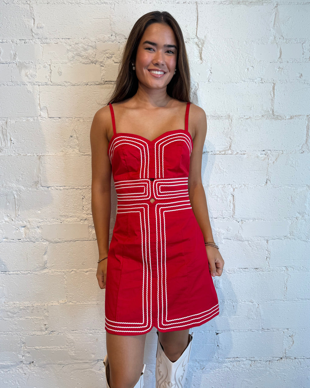red gameday dress, red dress, game day dress, gameday dress 