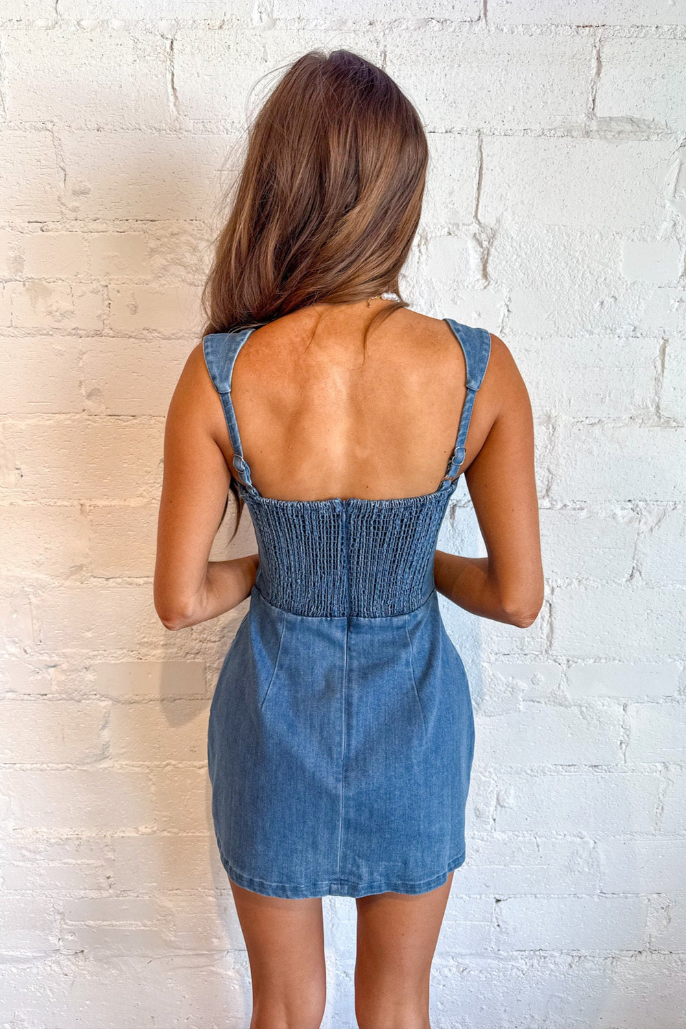 Made To Flatter Light Denim Dress, Denim Dress, Adeline Boutique, Country Concert Outfit, Rodeo Outfit, Dallas Boutique, Denim, Dresses, Womens Clothing Boutique