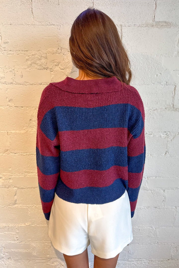 Marco Polo Sweater, Stripped Sweater, Sweaters, Pullover Sweater, Fall Styles, Knit Sweaters, Thanksgiving Outfits, Adeline Boutique, Dallas Boutique, Women's Clothing Boutique