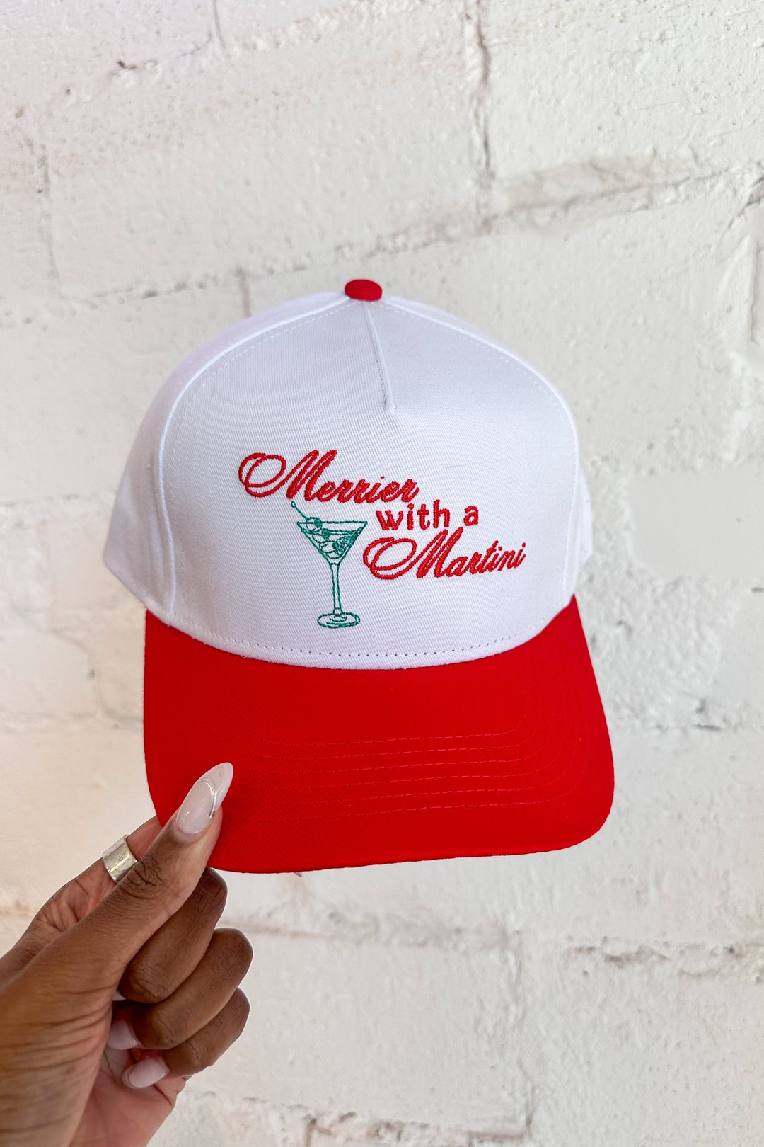 Merrier With A Martini Hat, Trucker Hat, Hats, Dallas Boutique, Adeline Boutique 