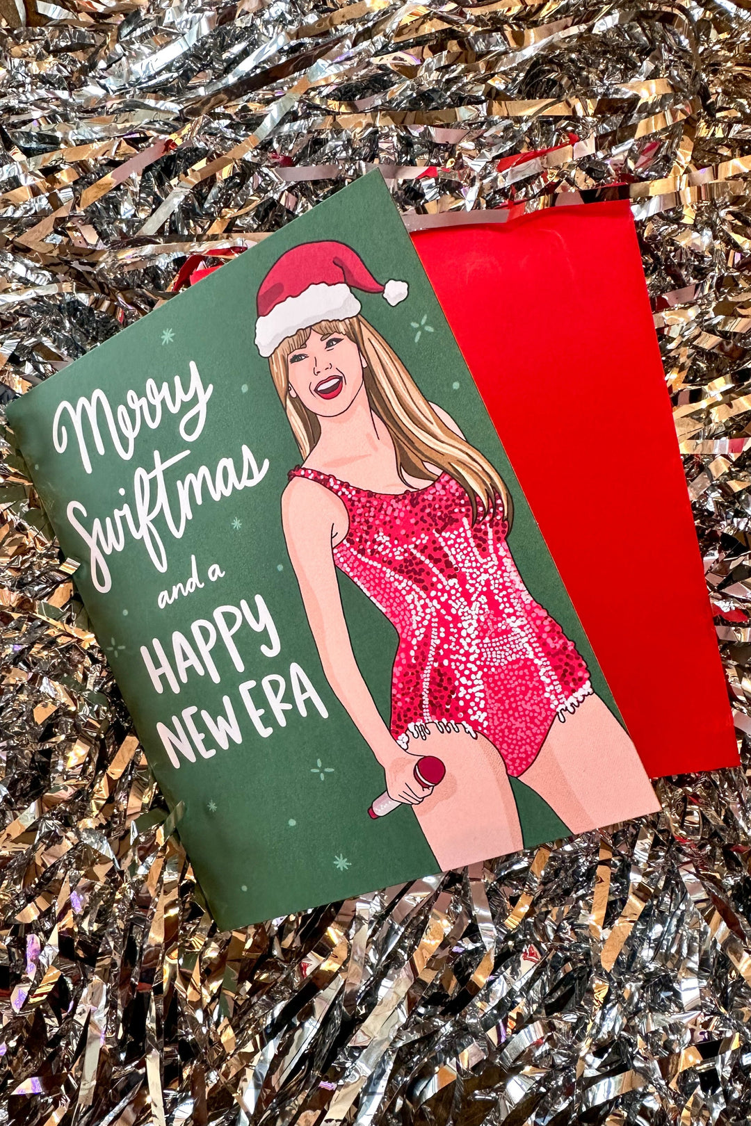 Merry Swiftmas New Era Holiday Card, Holiday Card, Greeting Cards, Adeline Boutique