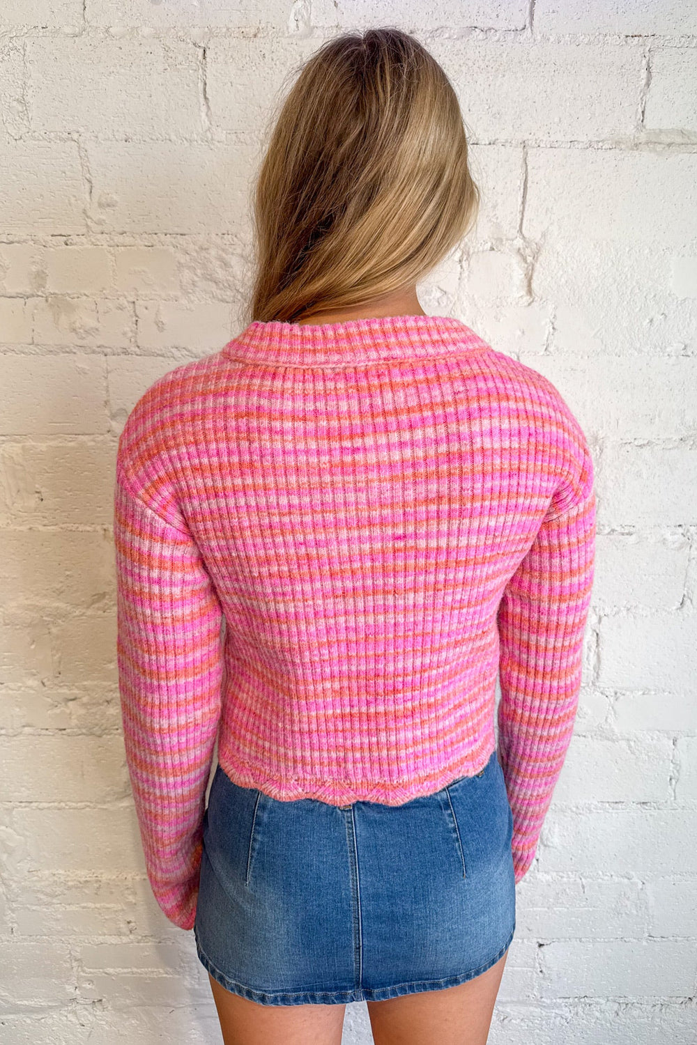 Multi Color Ribbed Cardigan, Cardigan, Sweater, Cropped sweater, Knit Sweater, Long Sleeve Top, Tops, Adeline Boutique, Dallas Boutique, Women's Clothing Boutique