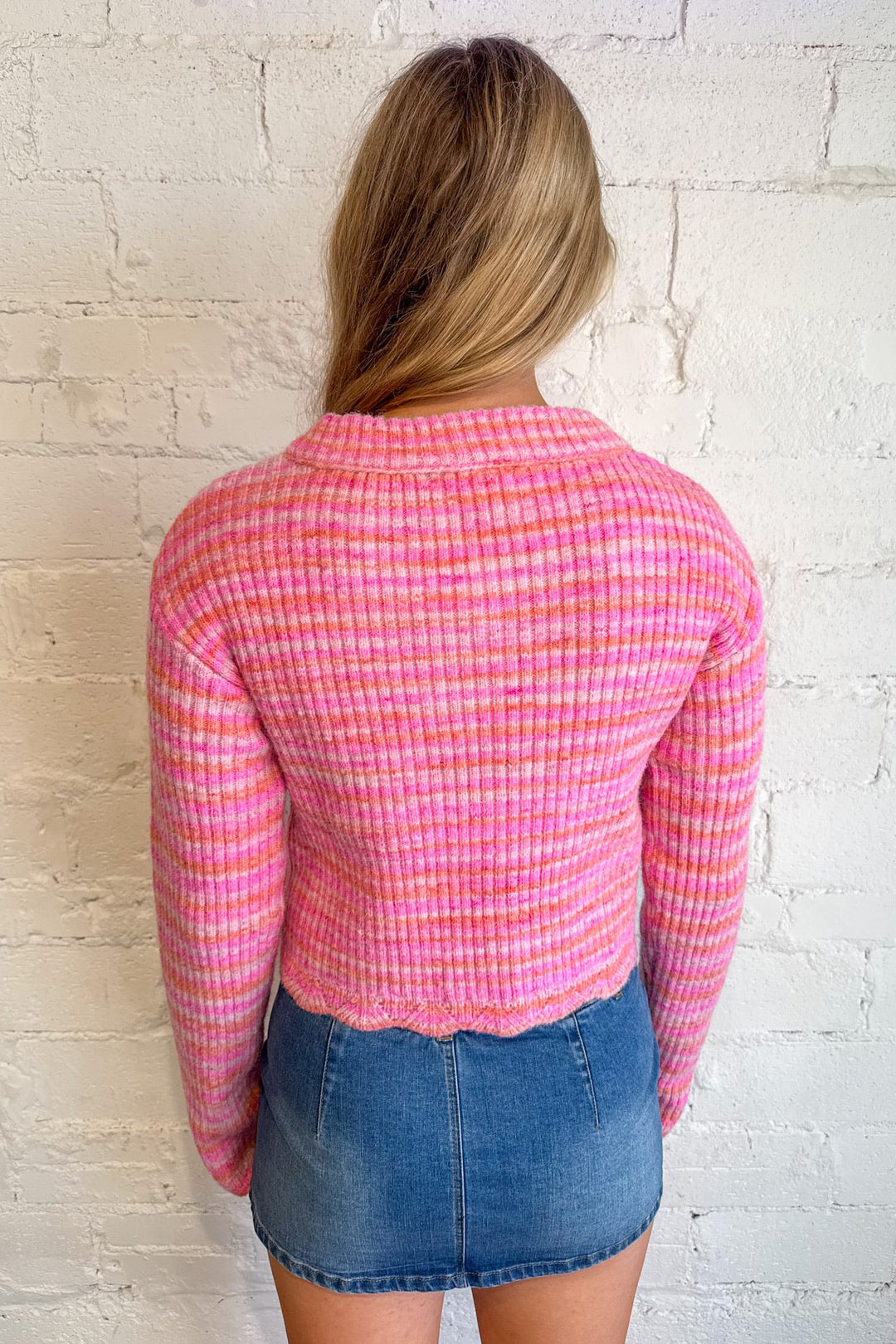 Multi Color Ribbed Cardigan, Cardigan, Sweater, Cropped sweater, Knit Sweater, Long Sleeve Top, Tops, Adeline Boutique, Dallas Boutique, Women's Clothing Boutique
