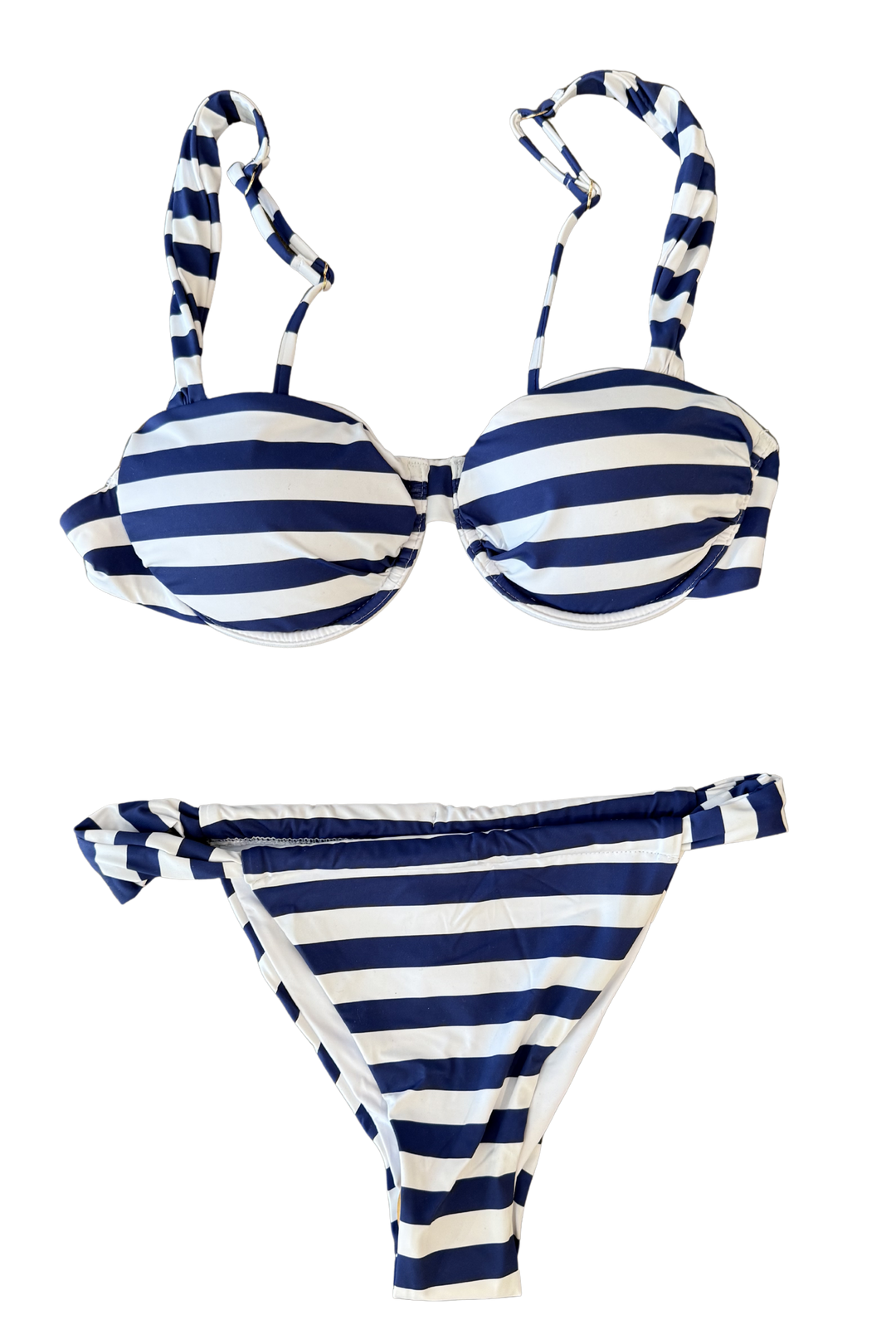 Navy Stripe Bikini Bottoms, adeline boutique, dallas boutique, boutique