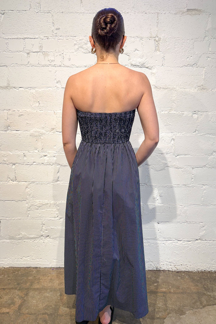 Navy keeley stripe maxi dress, dress, dresses, maxi dress, dallas boutique, boutique